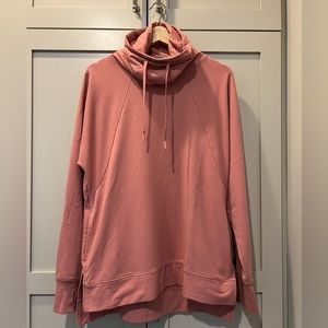 All In Motion Pink Funnel Neck tunic